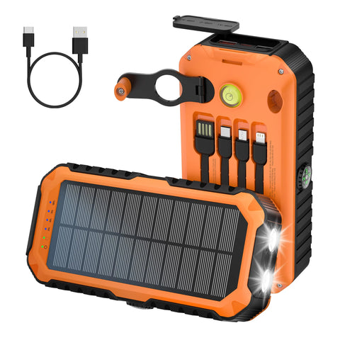 Portable Power Bank – Solar-Powered & Multi-Functional