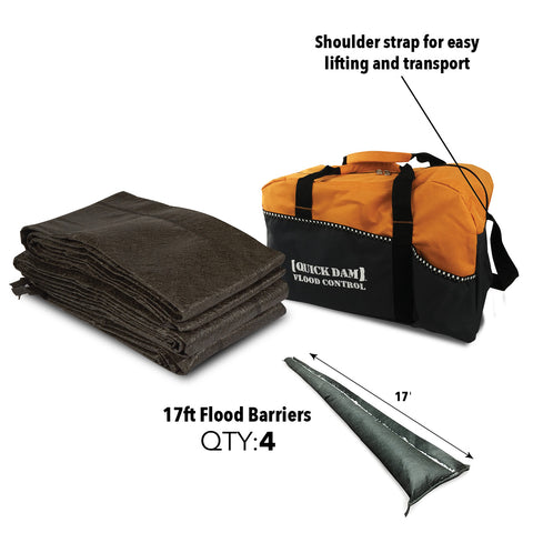 Flood Barrier Kit with Duffel Bag